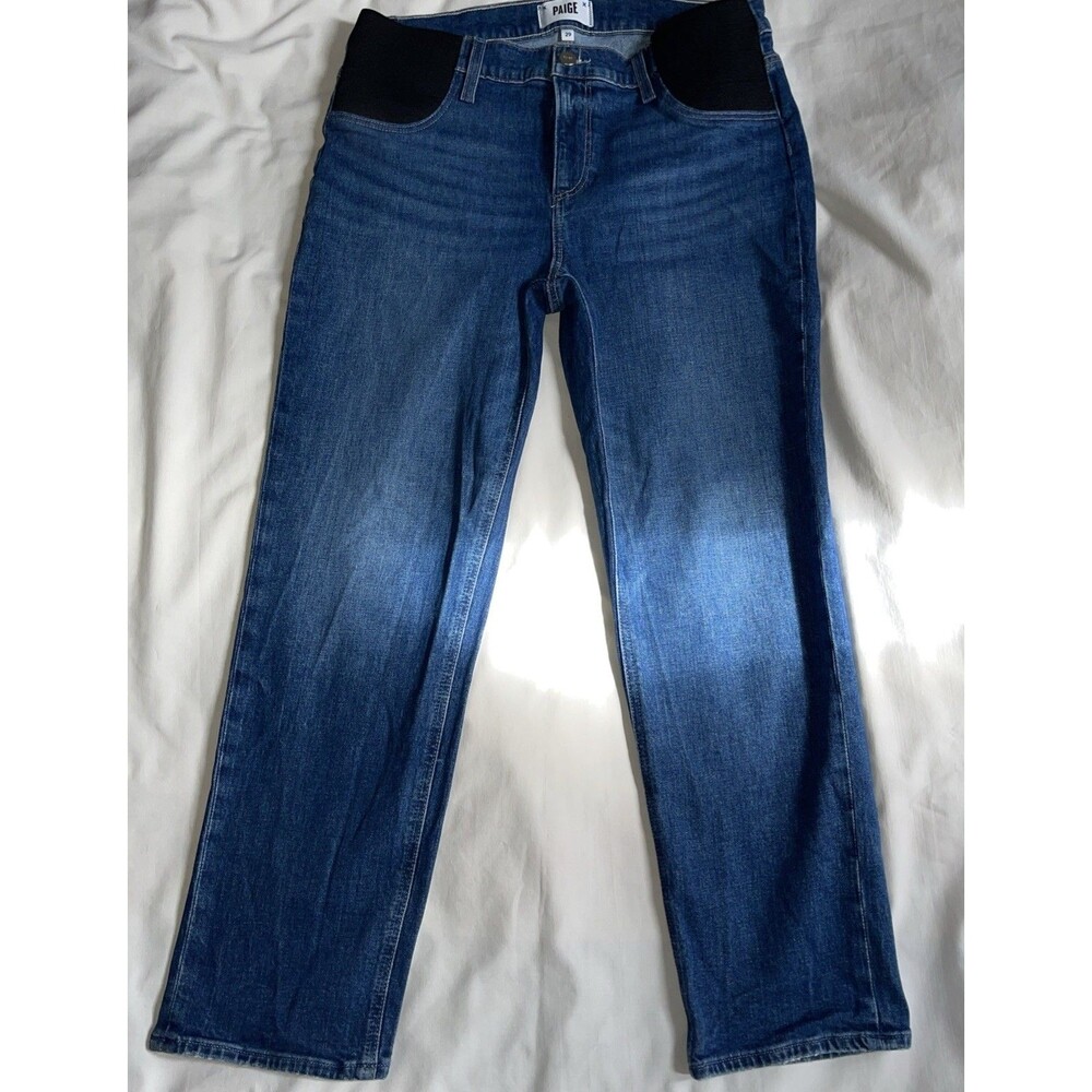 Paige Denim Noella Maternity Jeans Size 29x27 Dark Wash